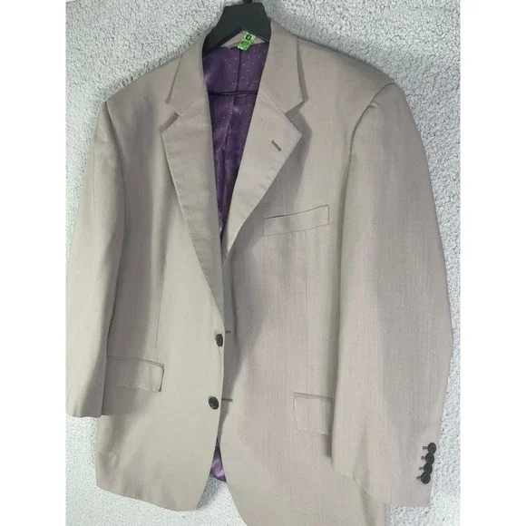 Montopoli Chicago Custom Mens Blazer Jacket Suit Coat Tan 44R